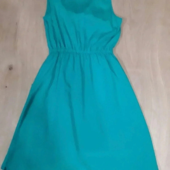 BeBop Green Size Medium Sleeveless Elastic Waist Pocket Hi-Low Dress - Picture 7 of 8